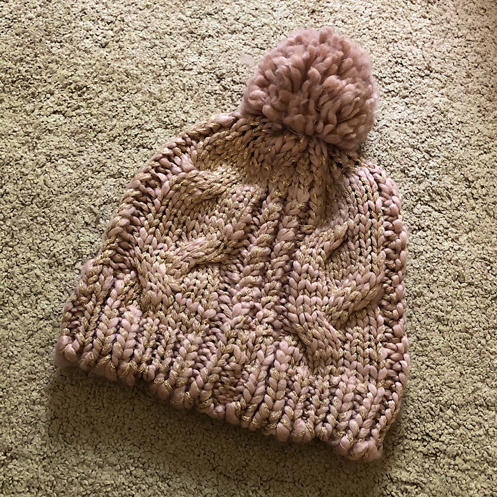 Rose Gold Winter Hat!!